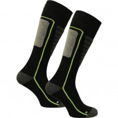 Norfolk Courchevel, chaussettes de ski, noir