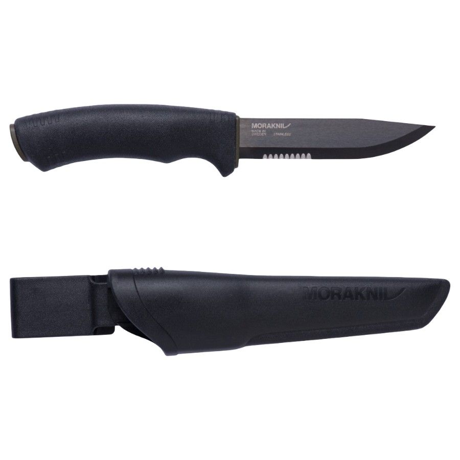 Nôž Mora Bushcraft Blackblade SRT (S), nôž, čierny