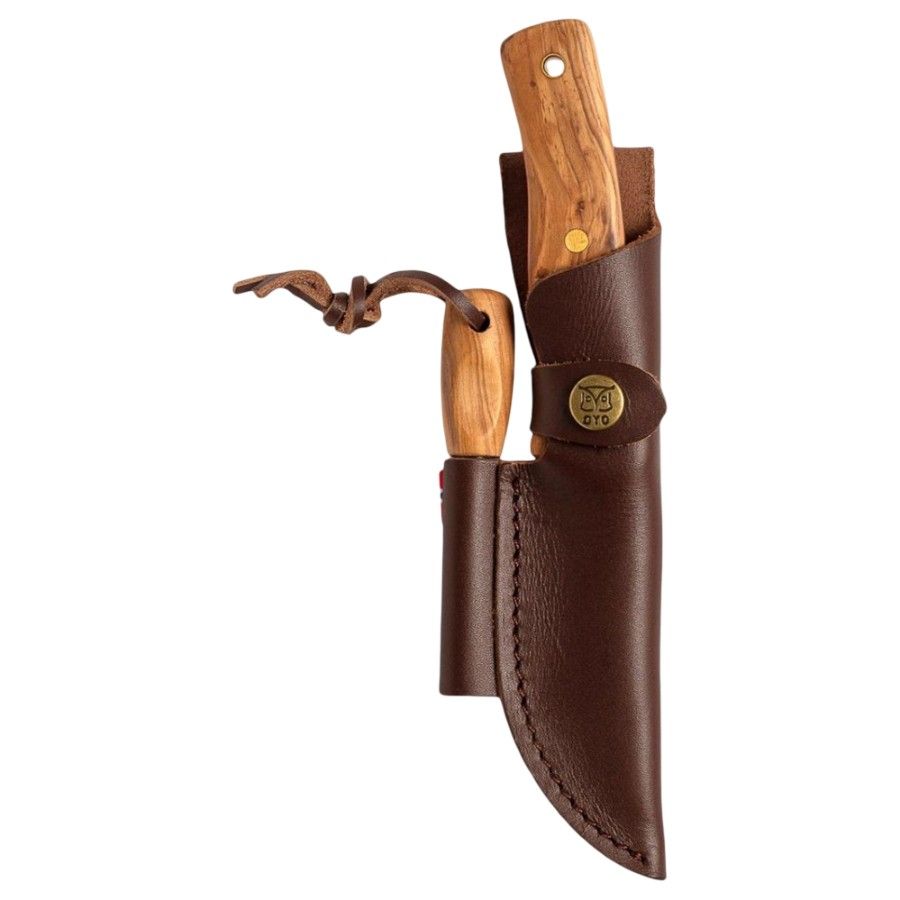 Nôž Oyo Femunden W/ Leather Sheath, outdoorový nôž, hnedý