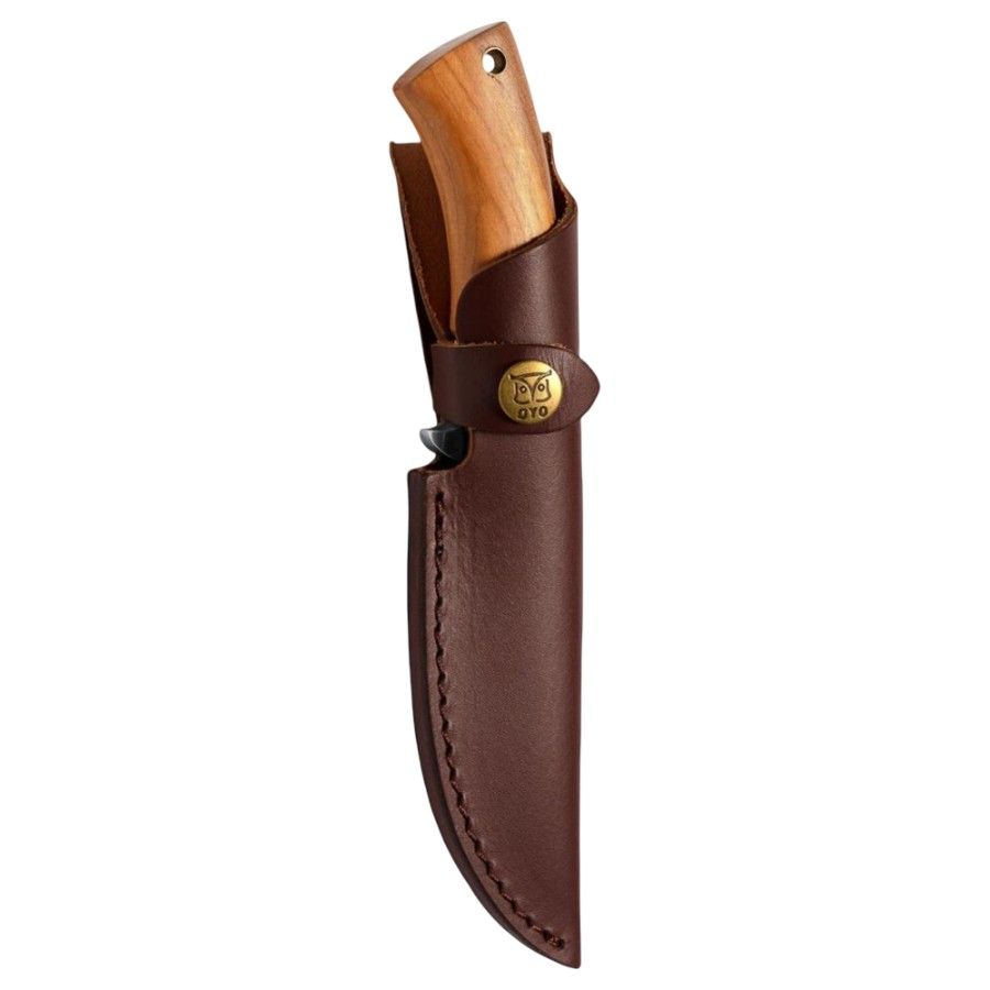 Nôž Oyo Rondane Junior W/ Leather sheath, outdoorový nôž, hnedý