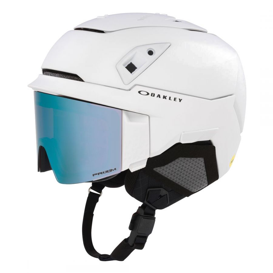 Oakley MOD7, casco da sci con visiera, bianco