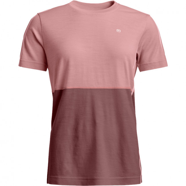 Ortovox 185 Rock'n'Wool Short Sleeve, femei, roz