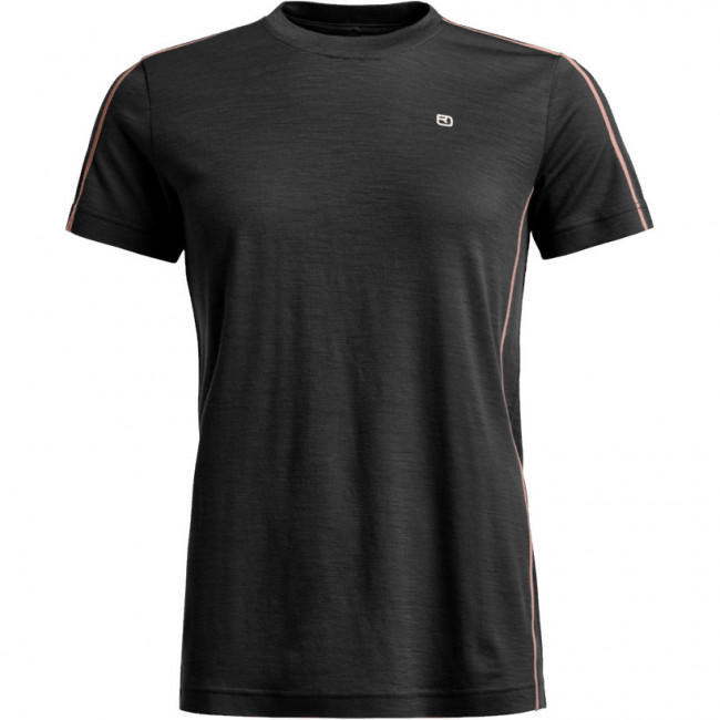 Ortovox 185 Rock'n'Wool Short Sleeve, mulher, preto