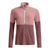 Ortovox 185 Rock'n'Wool Zip Neck, dámsky, ružová