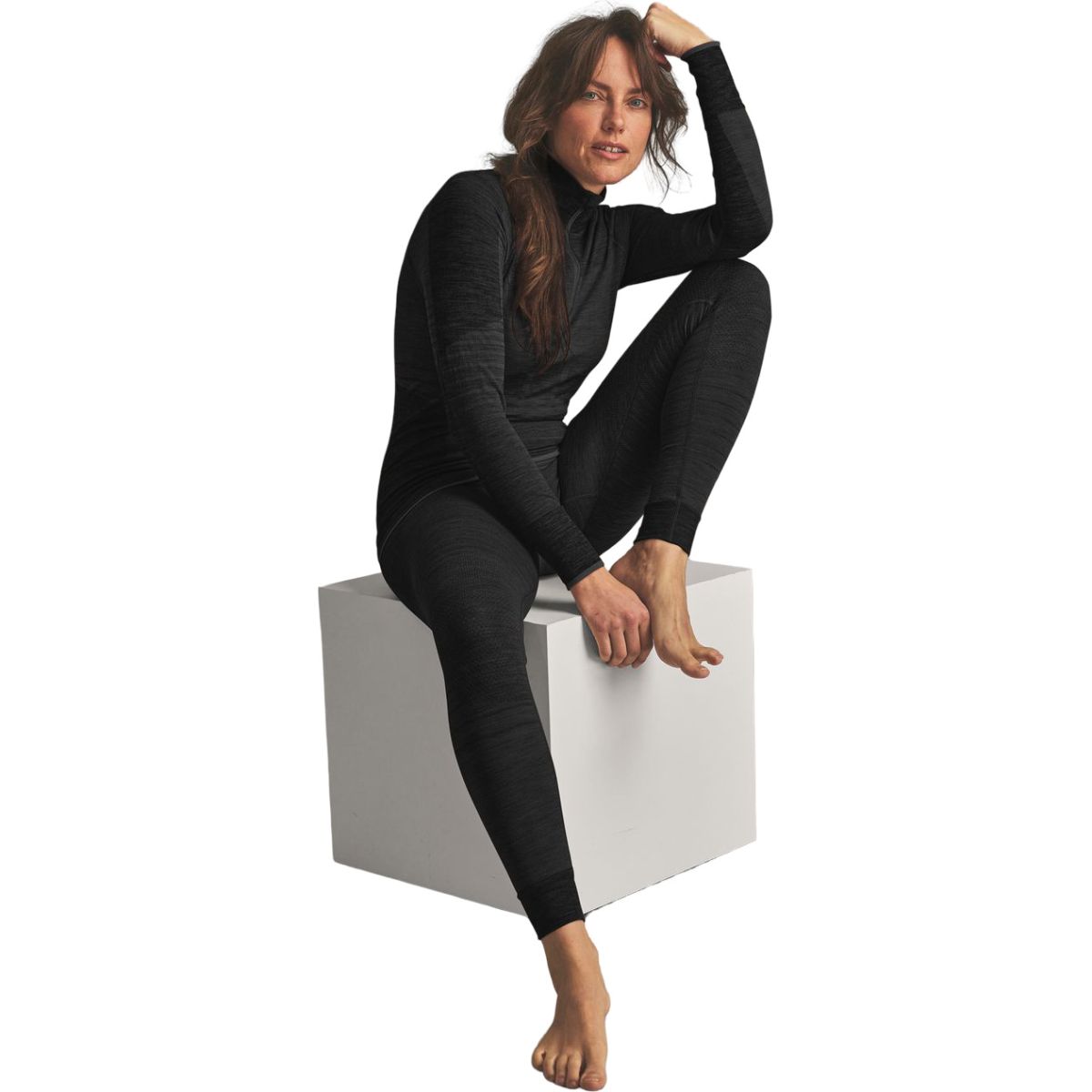 Ortovox 230 Competition Zip Neck, mulher, preto