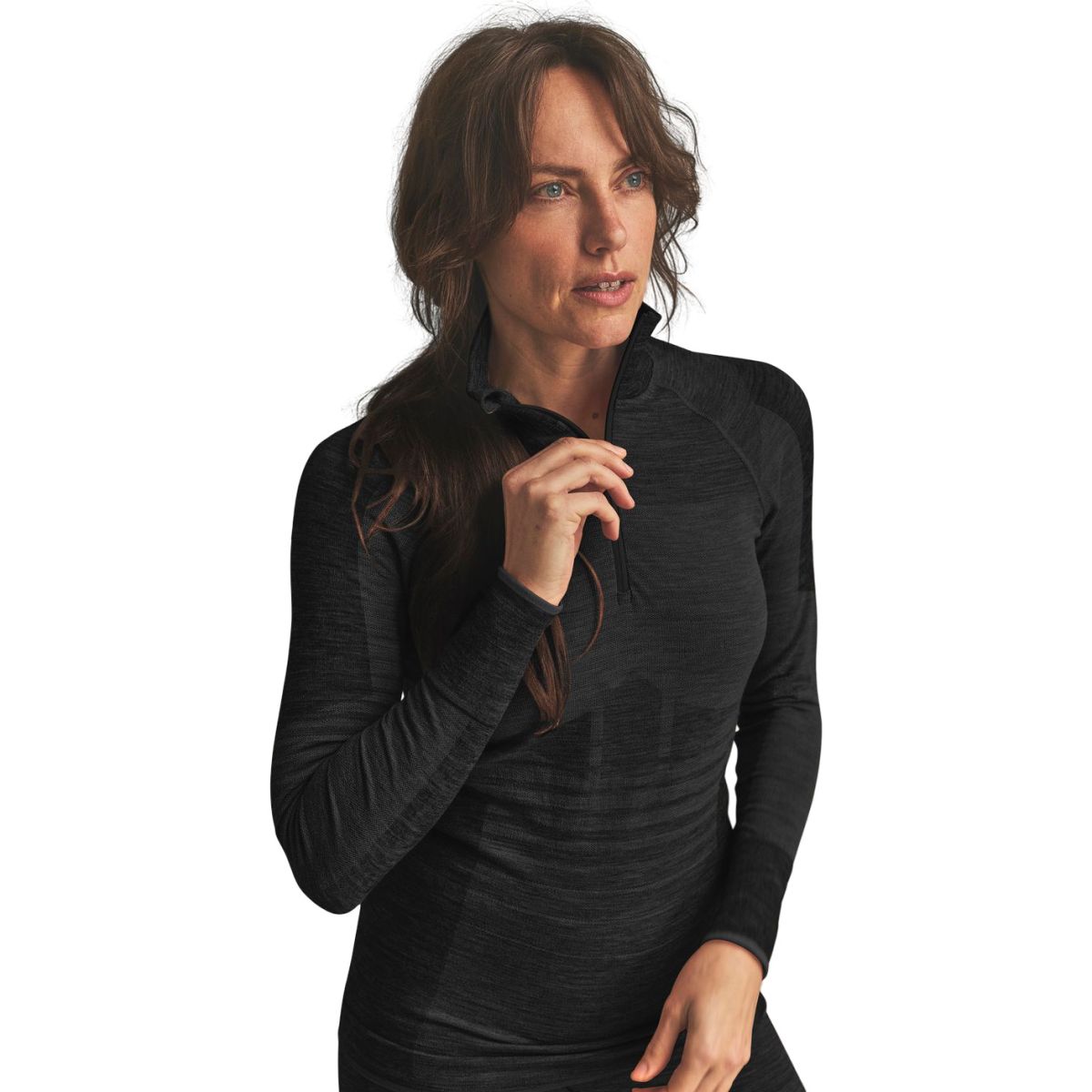 Ortovox 230 Competition Zip Neck, mulher, preto
