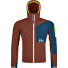 Ortovox Berrino Hooded, softshell jacket, men, clay orange