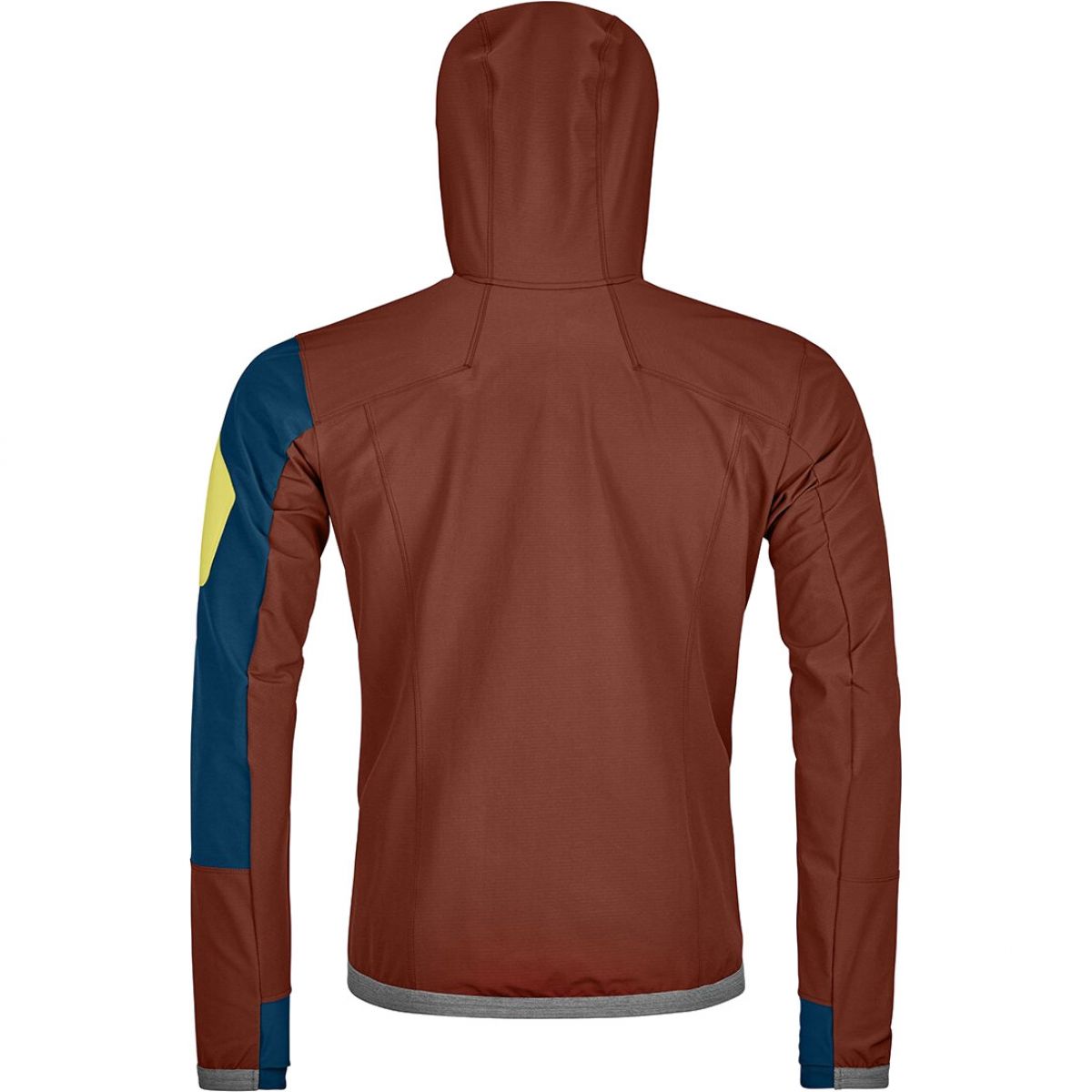 Ortovox Berrino Hooded, softshell jacket, men, clay orange
