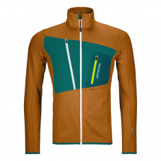 Ortovox Fleece Grid Jacket, hommes, orange