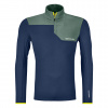 Ortovox Fleece Light Zip Neck, hombre, azul oscuro