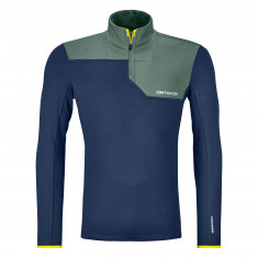 Ortovox Fleece Light Zip Neck, hombre, azul oscuro