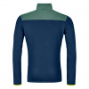 Ortovox Fleece Light Zip Neck, hombre, azul oscuro