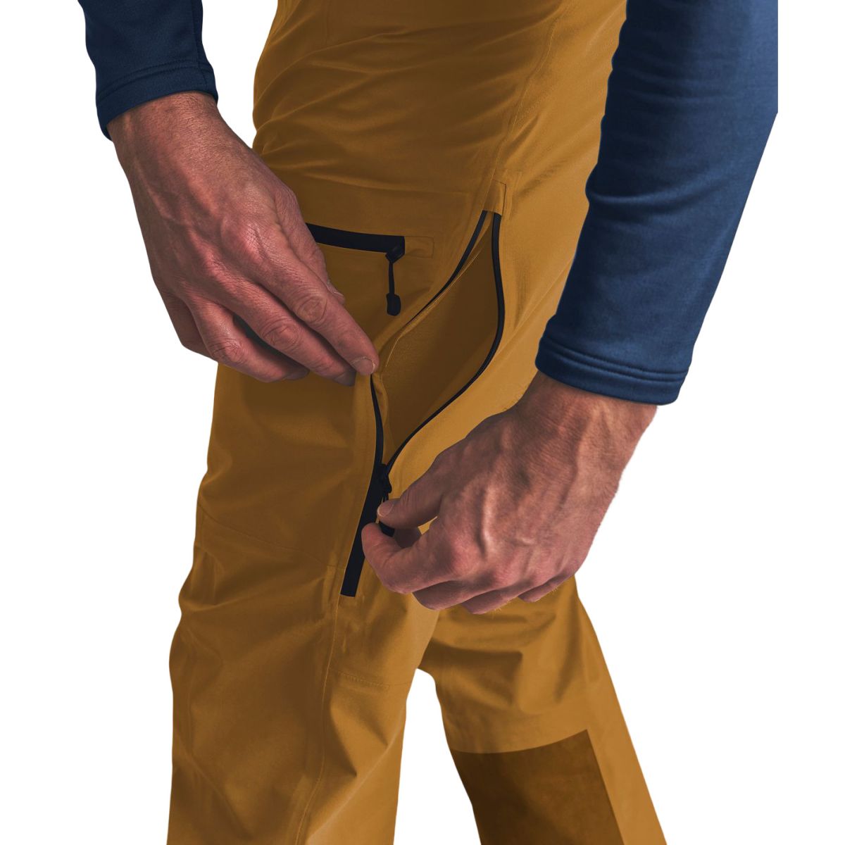 Ortovox Ortler Gore-Tex, pantaloni de schi, bărbați, maro
