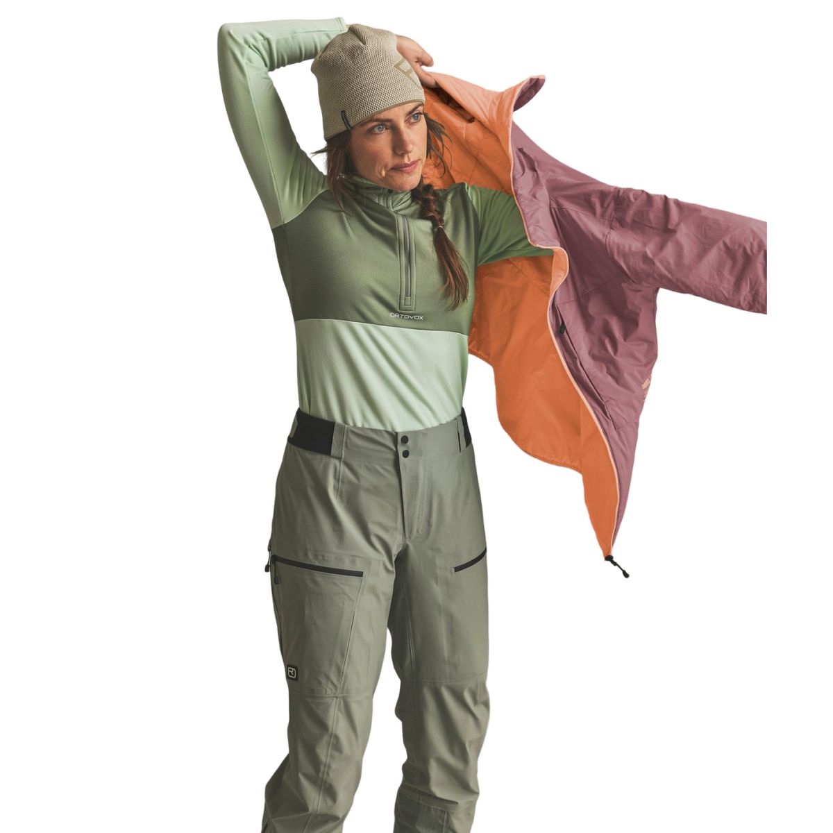 Ortovox Ortler Metawool 60 Rev, Dam, Orange