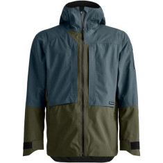 Ortovox Ravine Plus 3L, chaqueta impermeable, hombre, gris oscuro/verde oscuro