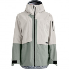 Ortovox Ravine Plus 3L, veste imperméable, femme, beige/vert clair