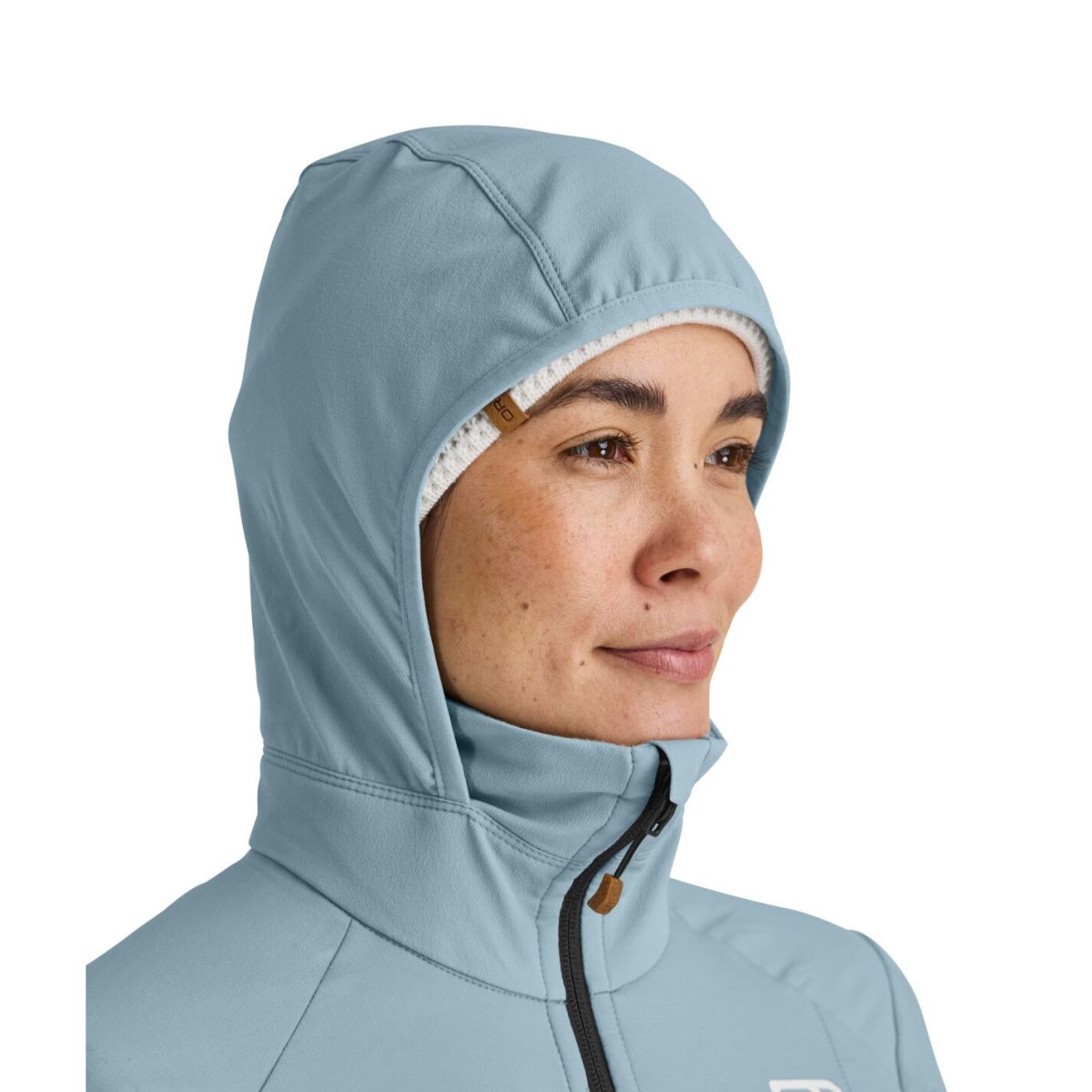 Ortovox Swisswool Col Becchei Hybrid, dámská softshellová bunda, oranžová