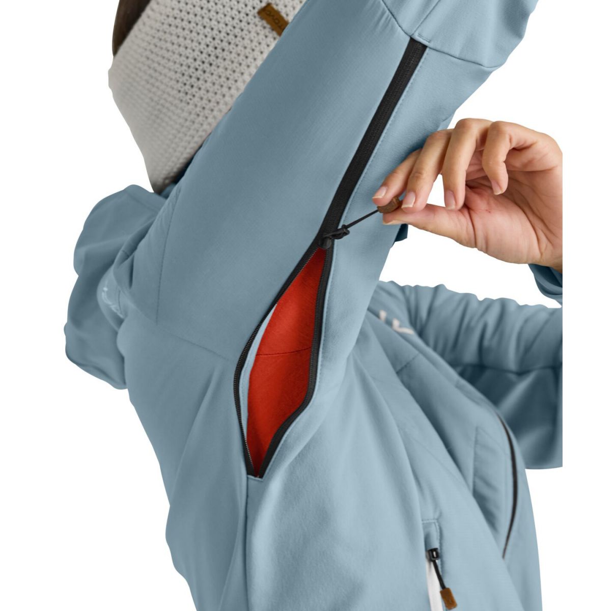 Ortovox Swisswool Col Becchei Hybrid, dámská softshellová bunda, oranžová