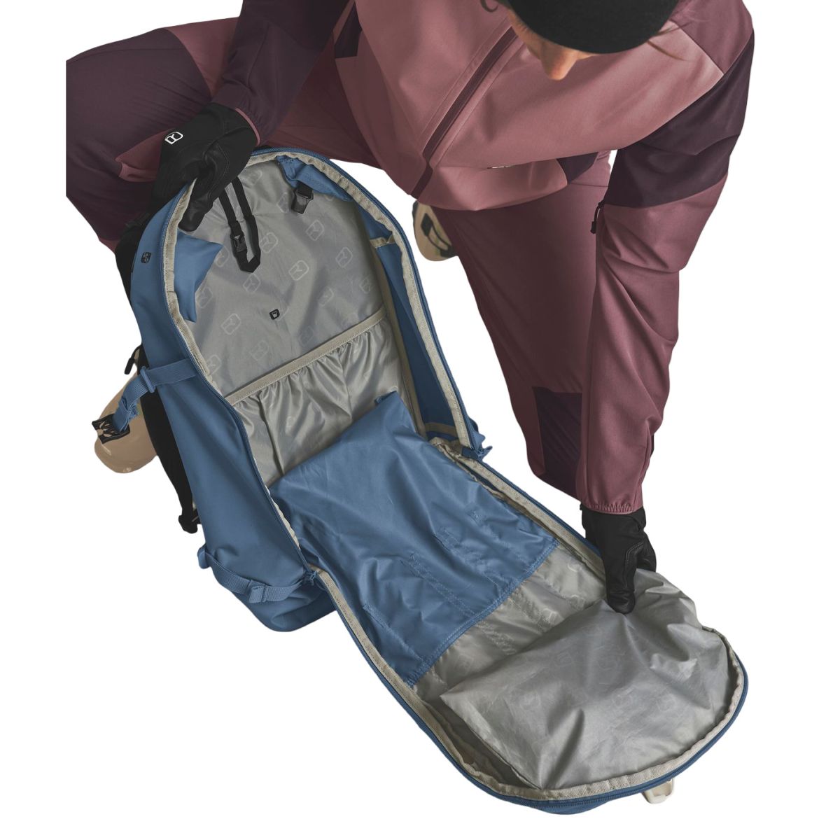 Ortovox Venet Tour 28L S, lyžařský batoh, modrá