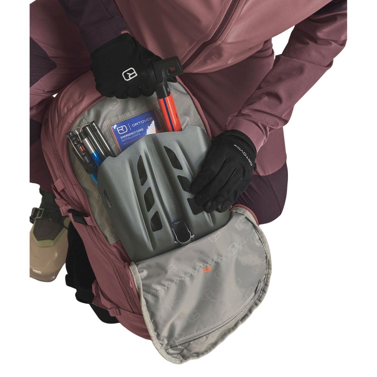 Ortovox Venet Tour 28L S, mochila de esquí, rosa