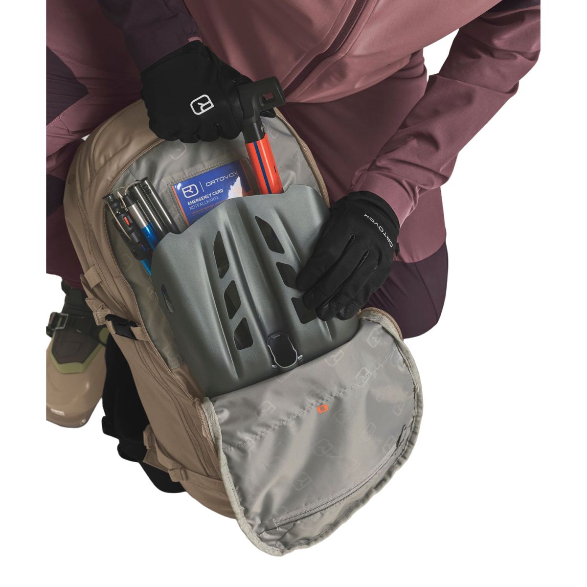 Ortovox Venet Tour 28L S, sac à dos de ski, brun