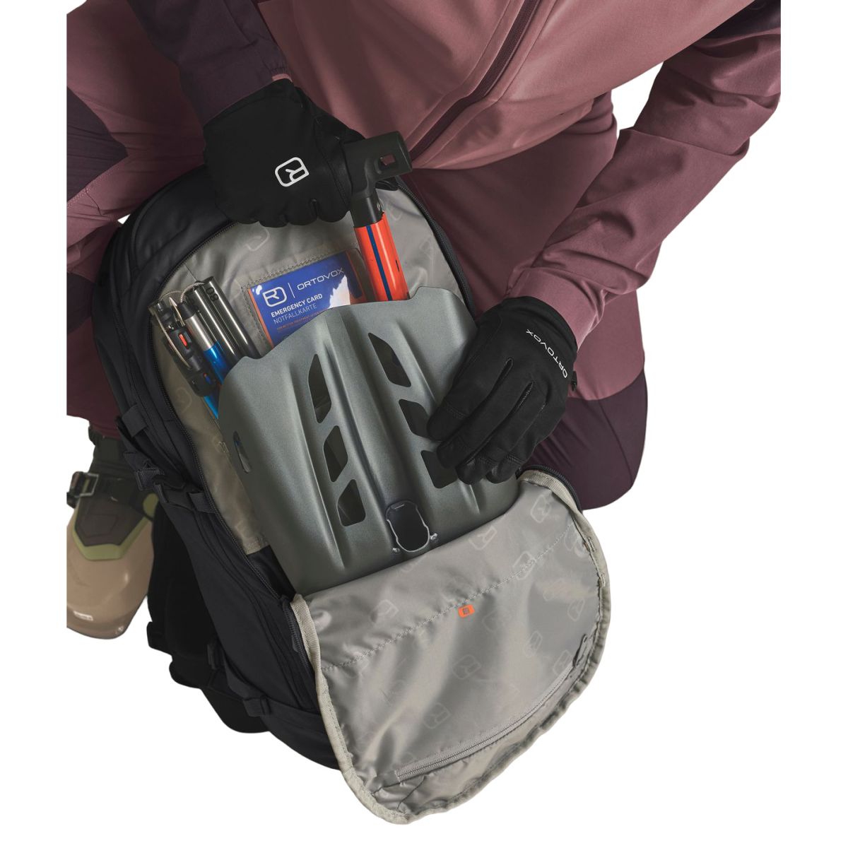 Ortovox Venet Tour 28L S, Skidryggsäck, Svart