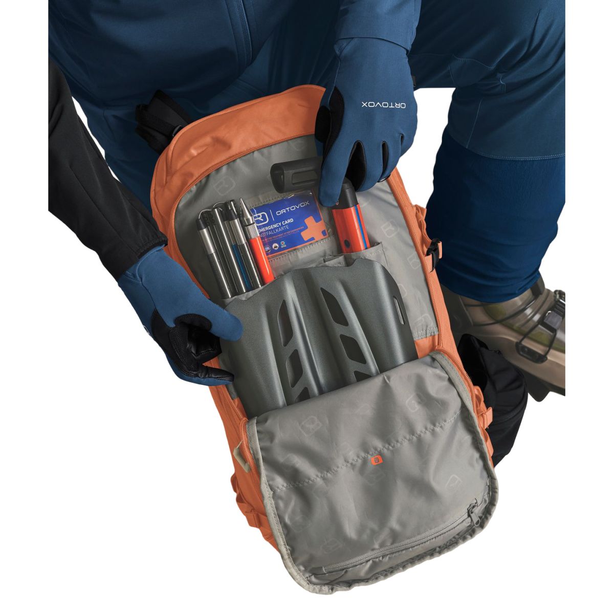 Ortovox Venet Tour 30L, zaino da sci, arancione