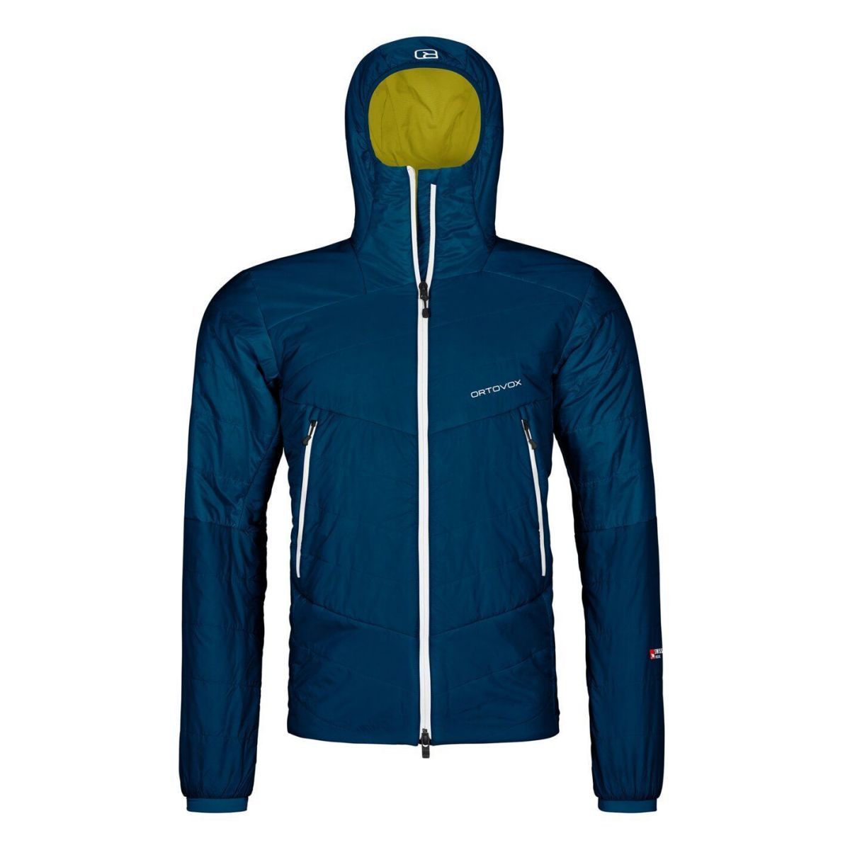 Ortovox Westalpen Swisswool, giacca isolante, uomo, blu scuro