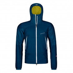 Ortovox Westalpen Swisswool, insulating jacket, herre, petrol blue