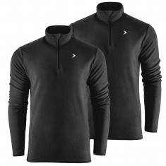Outhorn Midelo 1/4 zip Fleecetröja, Herr, Svart, 2-pack