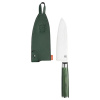 Oyo Carved Emerald Santoku Chef's Knife, cuțit de bucătărie, verde