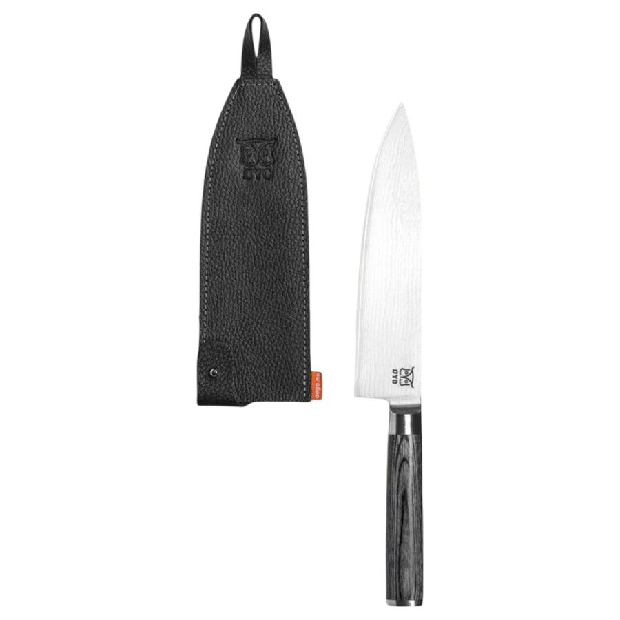 Oyo Carved Opal Chef's Knife, cuțit de bucătărie, gri