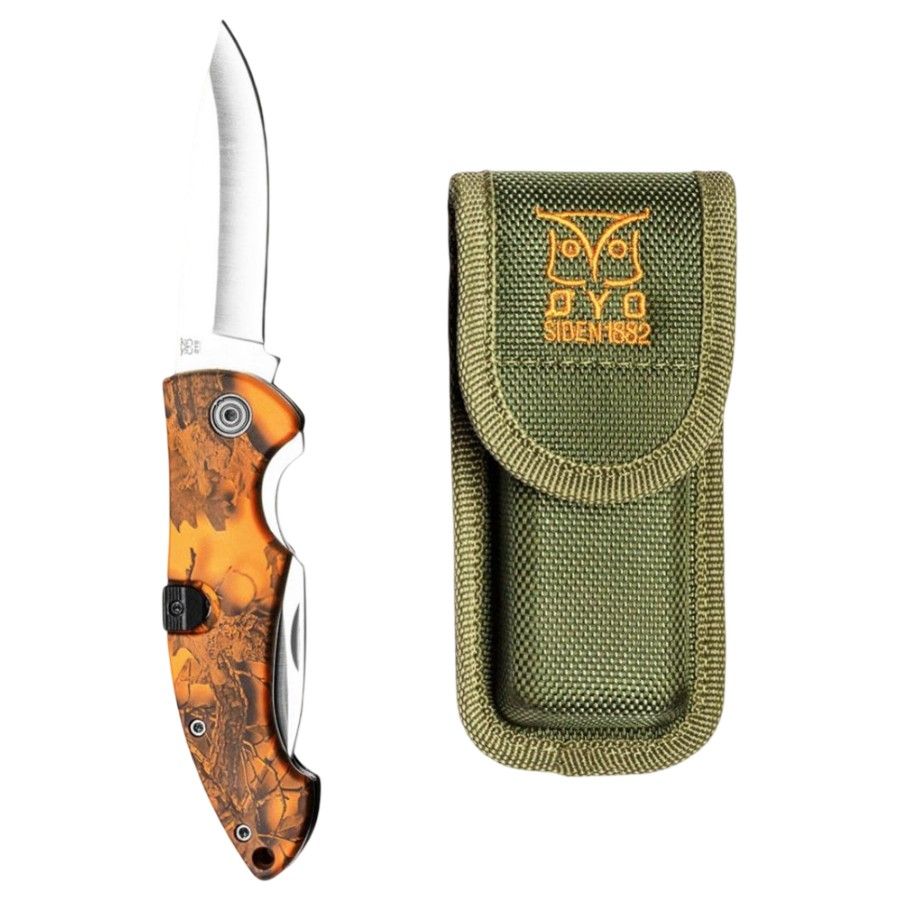 Oyo Dyranut Hunting Folding Knives, lovecký nôž, oranžový