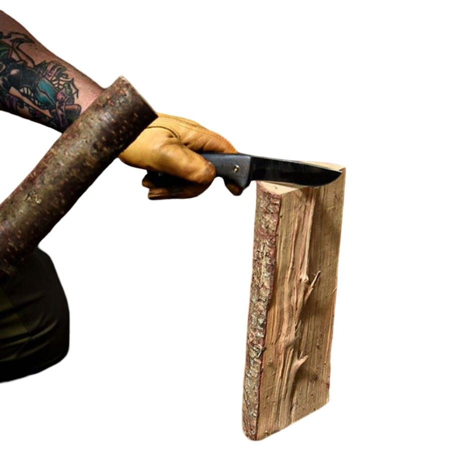 Oyo Falketind Knife W/ Leather Sheath, vaellusveitsi, musta