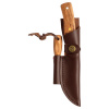 Oyo Femunden Knife W/ Leather Sheath, outdoormes, bruin