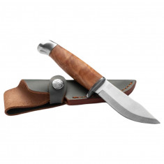 Oyo Geilo Junior Knife W/ Leather Sheath, couteau de chasse, brun