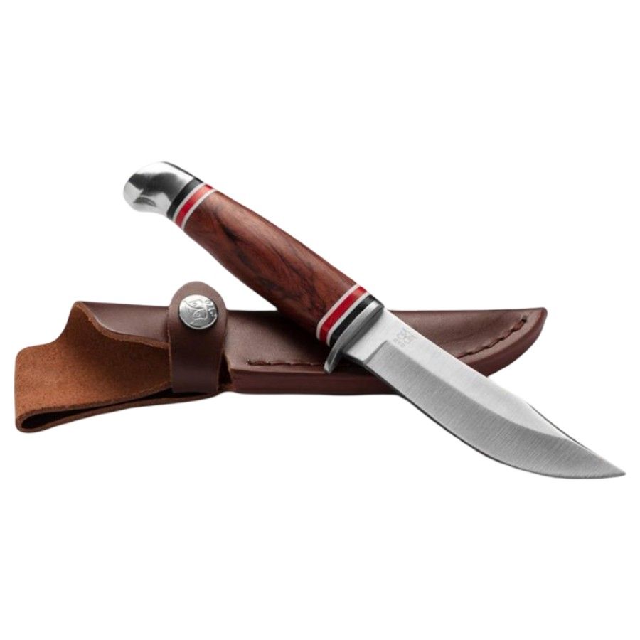 Oyo Geilo Knife W/ Leather Sheath, jagtkniv, brun