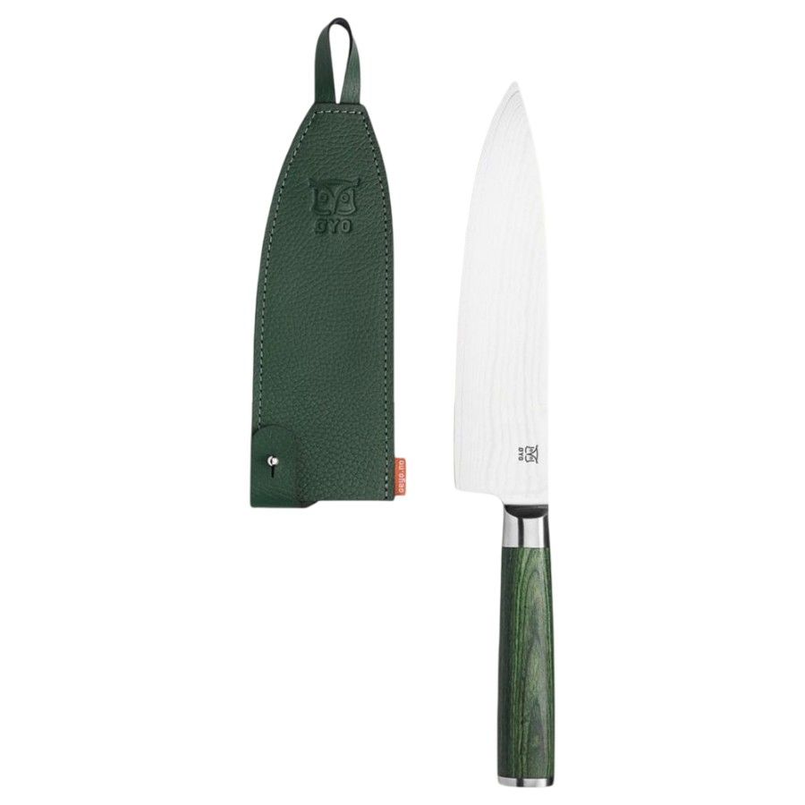 Oyo Skarvet Smaragd Chef´s Knife, køkkenkniv, grøn