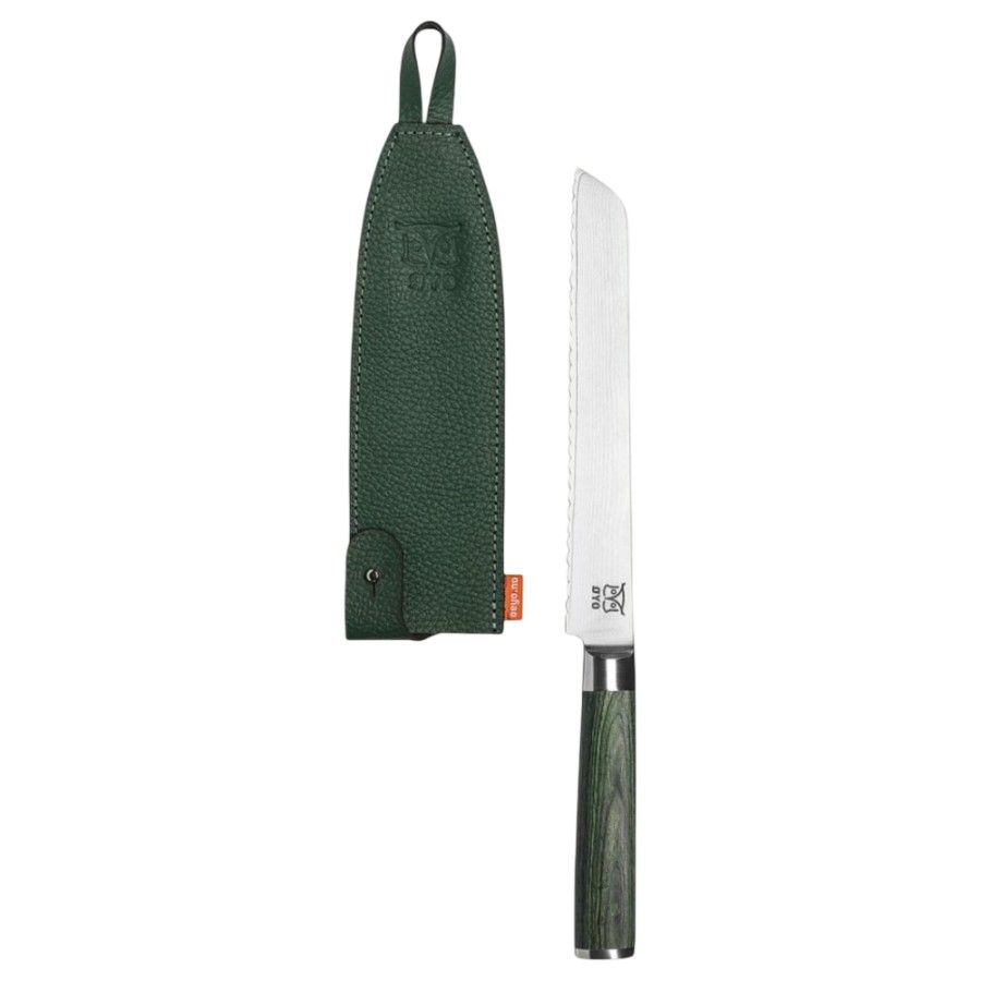 Oyo Skarvet Smaragd, cuchillo de pan, verde