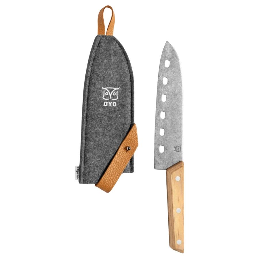 Oyo Vedalen Santoku Chef's Knife, cuțit de bucătărie, bej