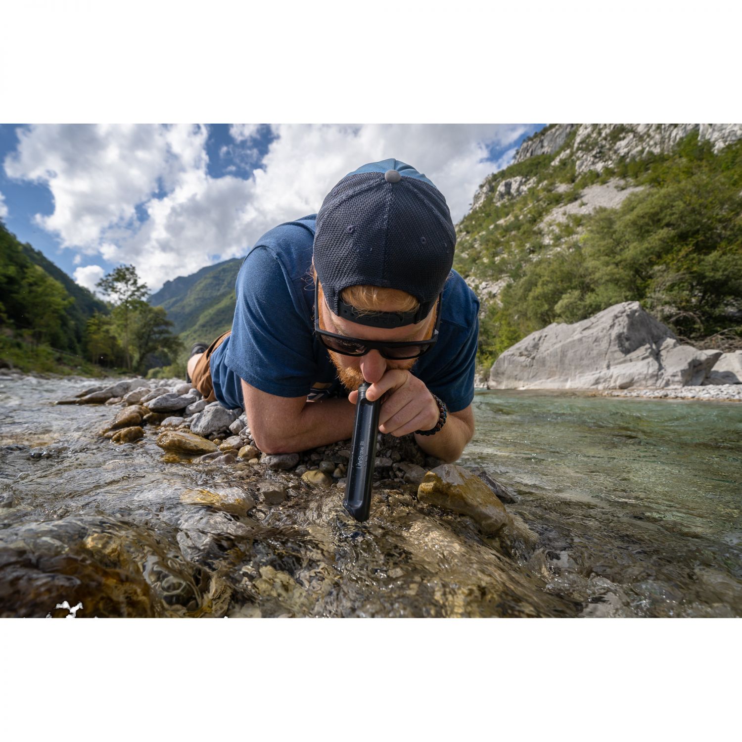 Palhinha LifeStraw Série Peak, cinzento escuro