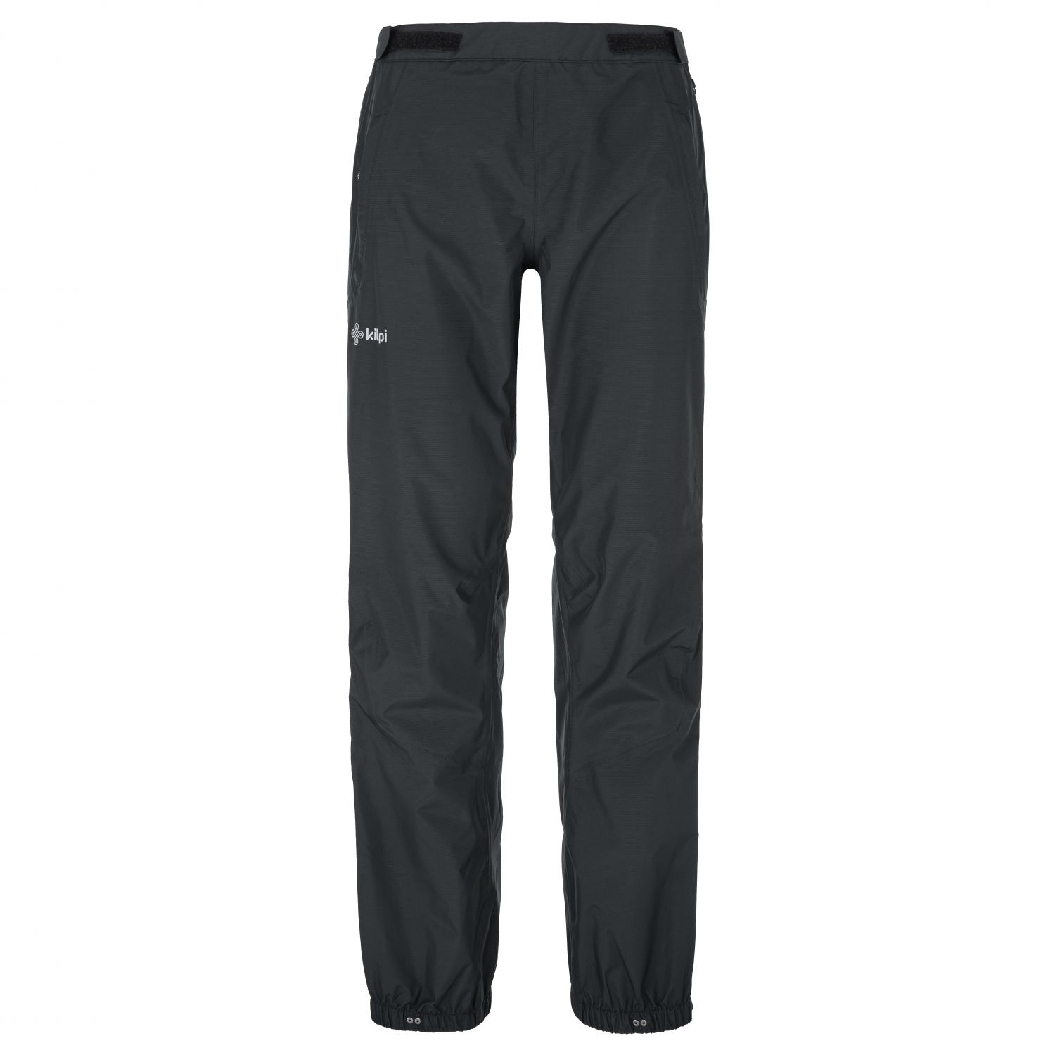 Pantalones de lluvia Kilpi Alpin para mujer, negros