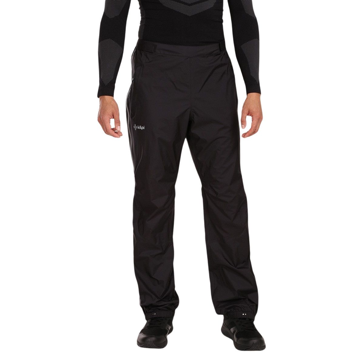 Pantaloni da pioggia Kilpi Alpin, uomo, nero