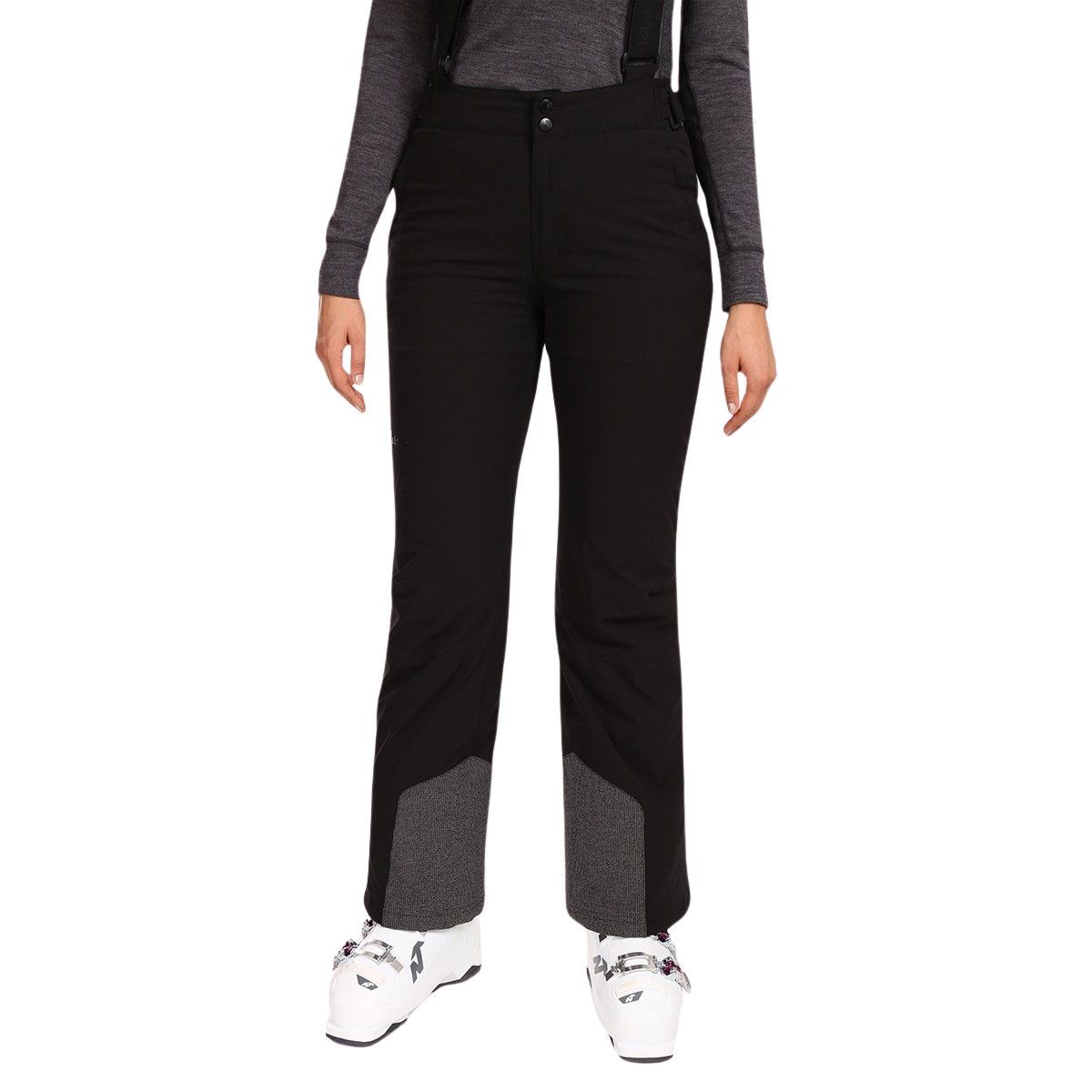 Pantaloni da sci Kilpi Elare da donna, nero