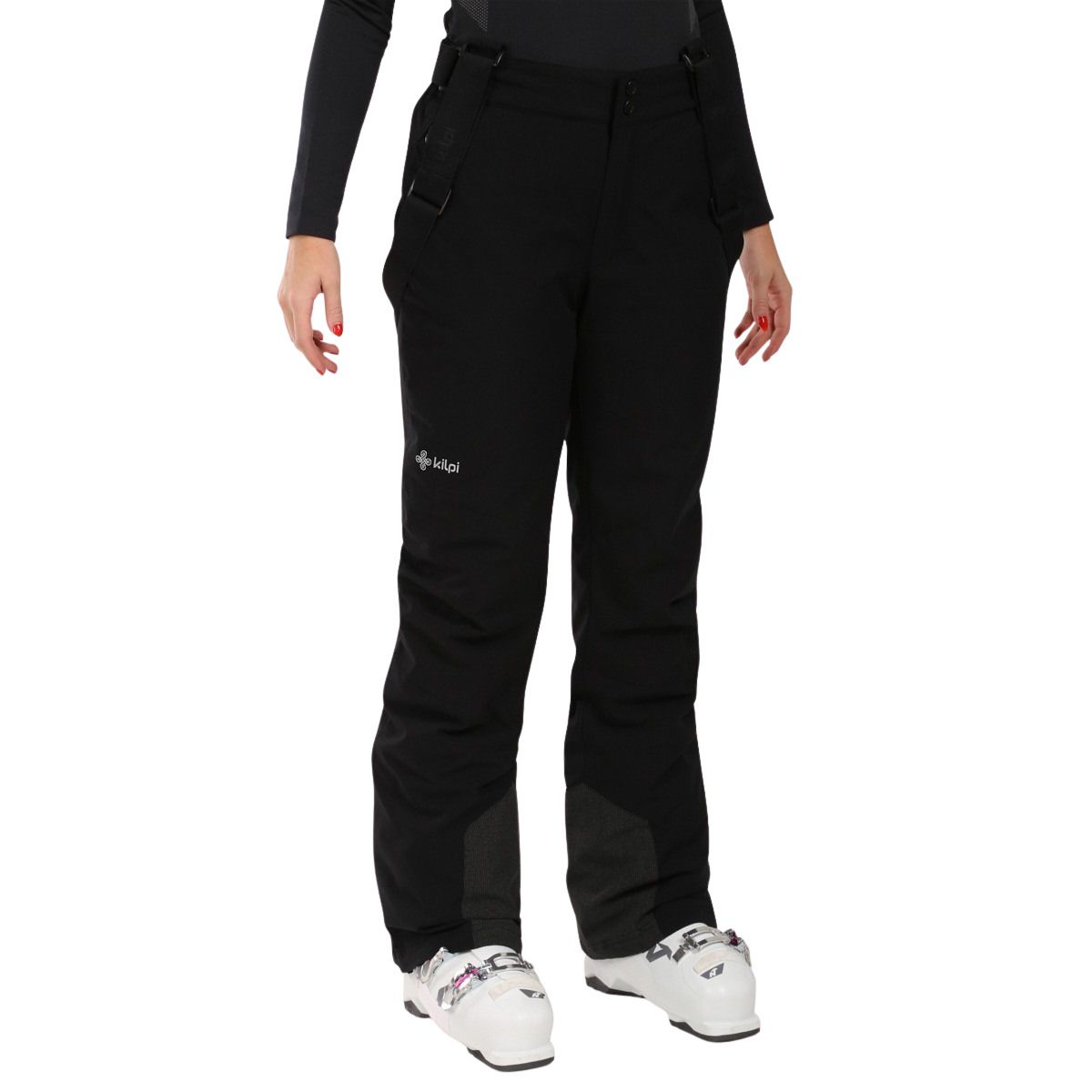 Pantaloni da sci Kilpi Elare donna, nero