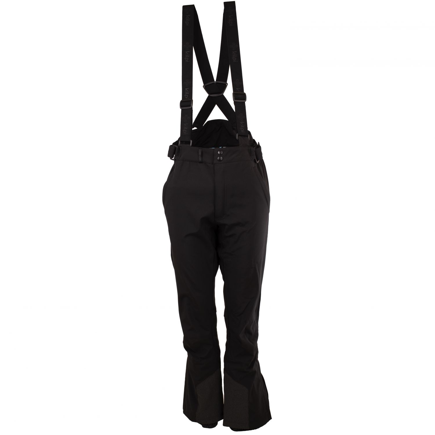 Pantaloni da sci softshell Kilpi Rhea da donna, nero