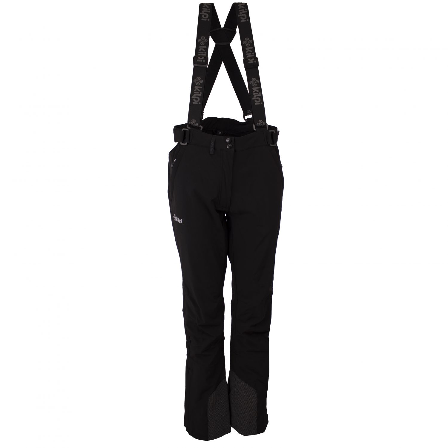Pantaloni da sci softshell Kilpi Rhea da donna, nero