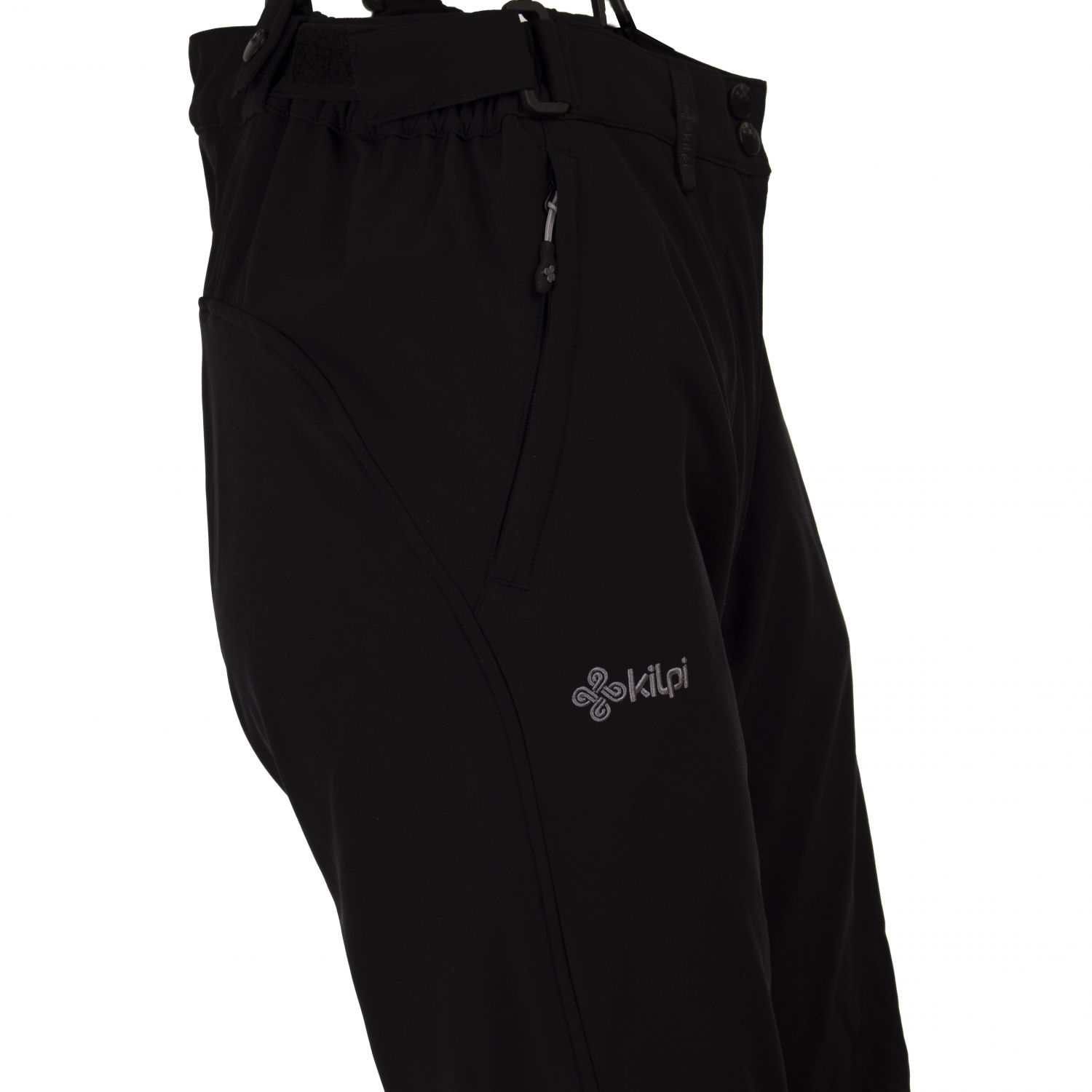 Pantaloni da sci softshell Kilpi Rhea da donna, nero