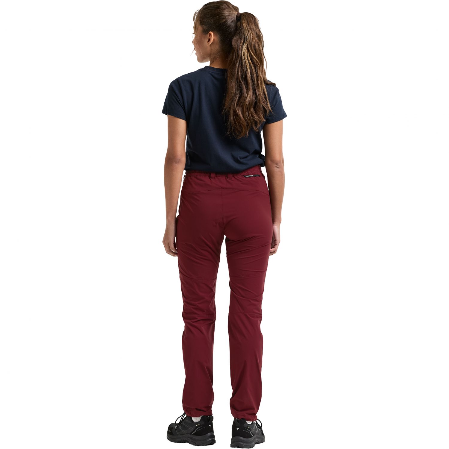 Pantaloni de exterior Didriksons Juna, pentru femei, roșu anemone