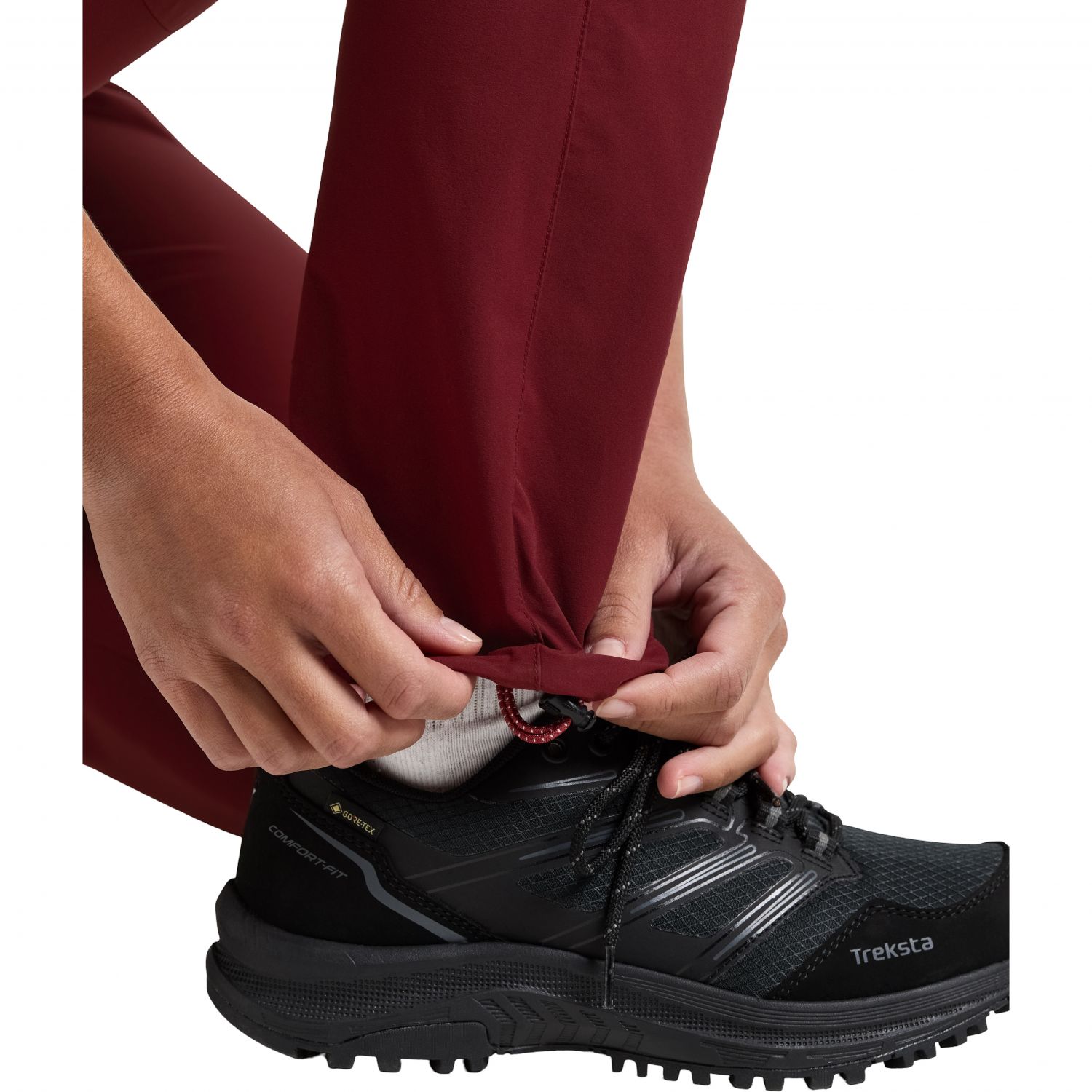 Pantaloni de exterior Didriksons Juna, pentru femei, roșu anemone